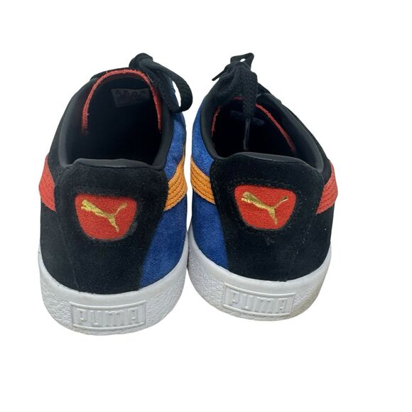 PUMA Suede VTG Teams Low Black Burnt Red Men’s Sz 9.5 - Picture 5 of 7